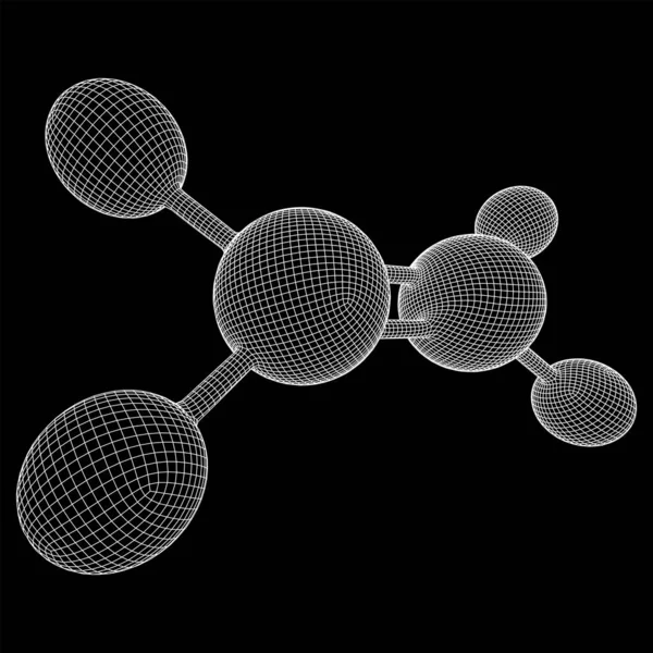 乙烯分子. — 图库矢量图片