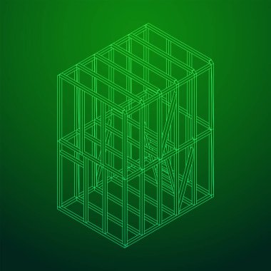 Tel çerçeve çerçeveleme evi