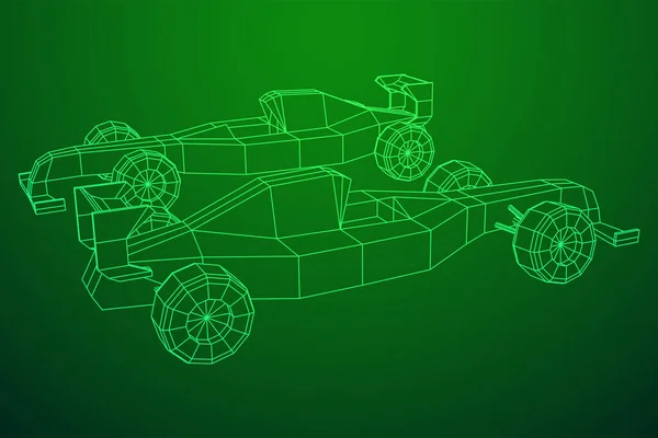 Snelle autosport racen auto snelheid concept — Stockvector