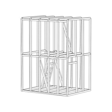 Tel çerçeve çerçeveleme evi