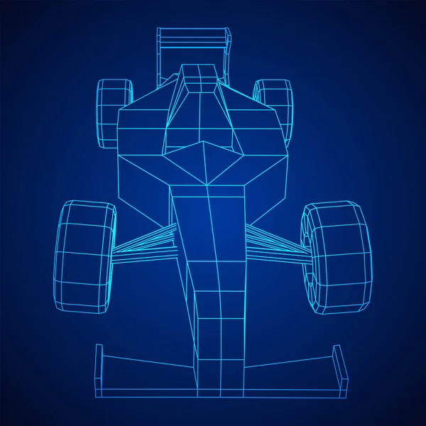 F1 auto bolide formule een snelheid concept — Stockvector