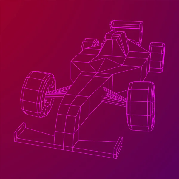 F1 auto bolide formule een snelheid concept — Stockvector