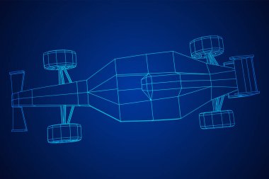 Hızlı motor sporu araba hızı kavramı