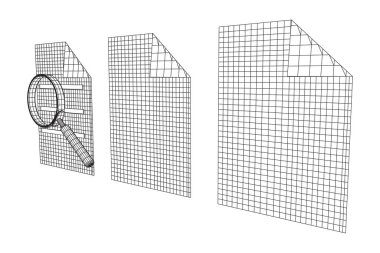 Büyüteçli belge dosyası