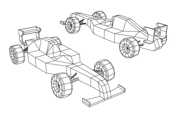 Концепция скорости гоночных автомобилей — стоковый вектор