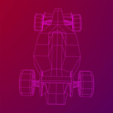 Hızlı motor sporu araba hızı kavramı