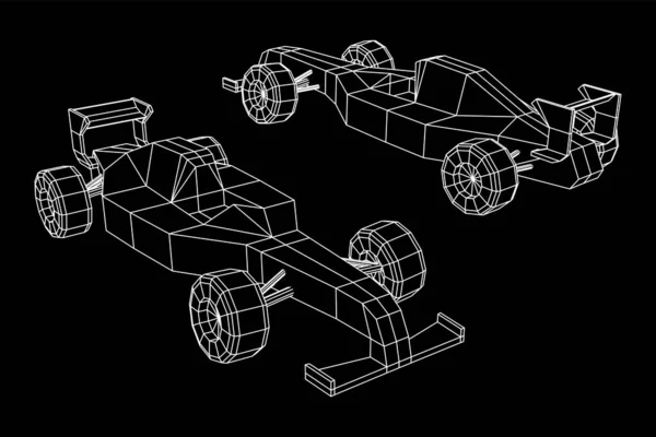 Sport automobile rapide concept de vitesse de voiture de course — Image vectorielle
