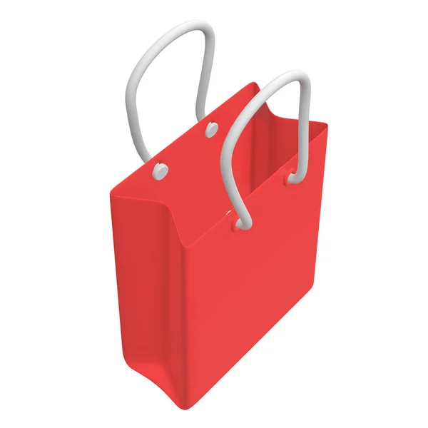 Rote Einkaufstasche. — Stockfoto