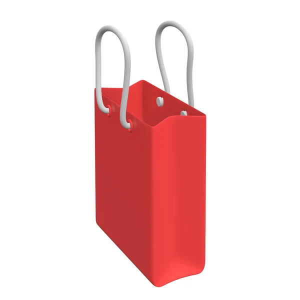 Borsa shopping rossa in vendita . — Foto Stock