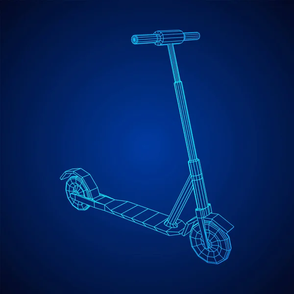 Roller scooter equilíbrio chute empurrar bicicleta —  Vetores de Stock