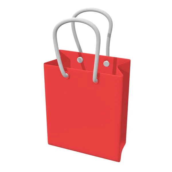 Rote Einkaufstasche. — Stockfoto