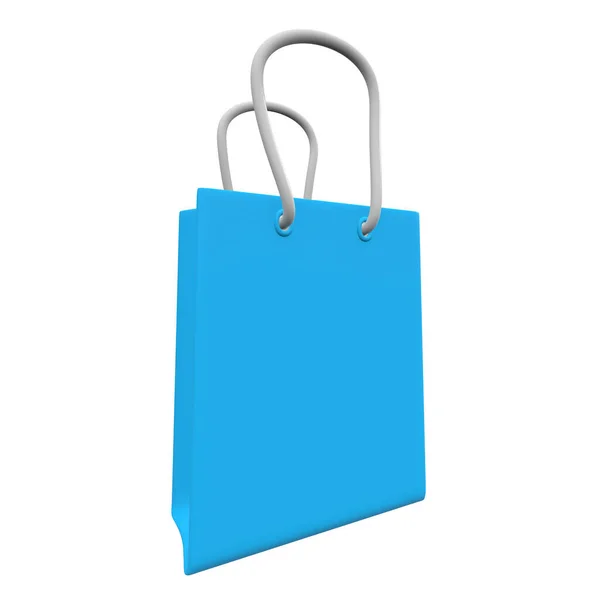 Mavi alışveriş çantası.. — Stok fotoğraf