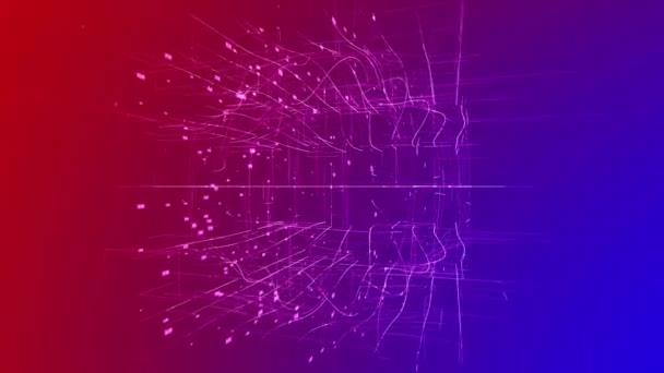 Visualisation Big Data avec sphère numérique. HUD grille coins mouvement arrière-plan .