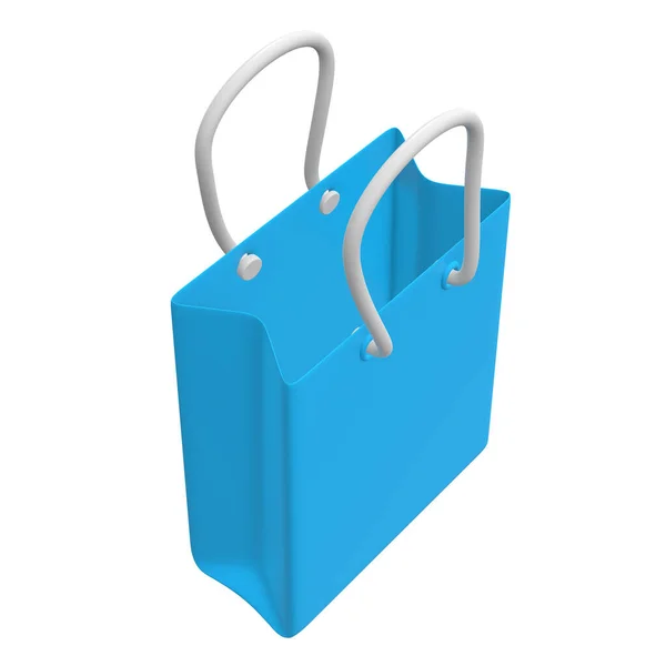 Blue shopping sale bag. — Stock Photo, Image
