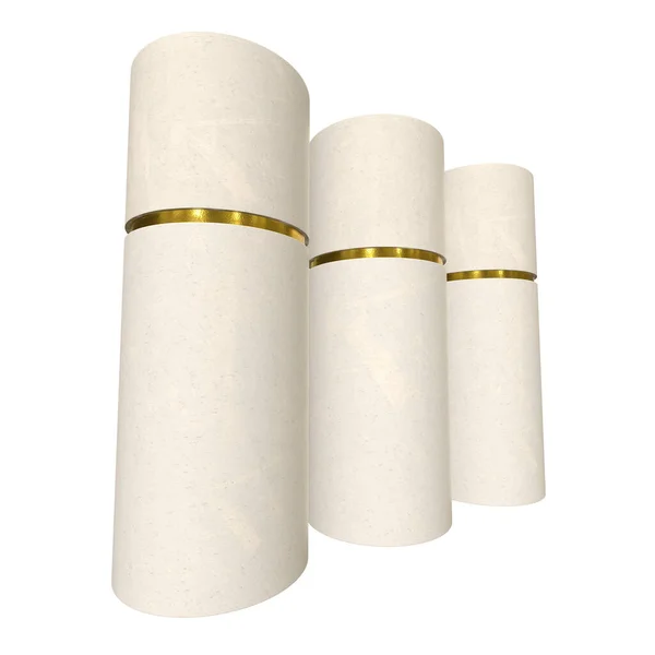 Pacchetto tubo di cartone di carta Kraft — Foto Stock