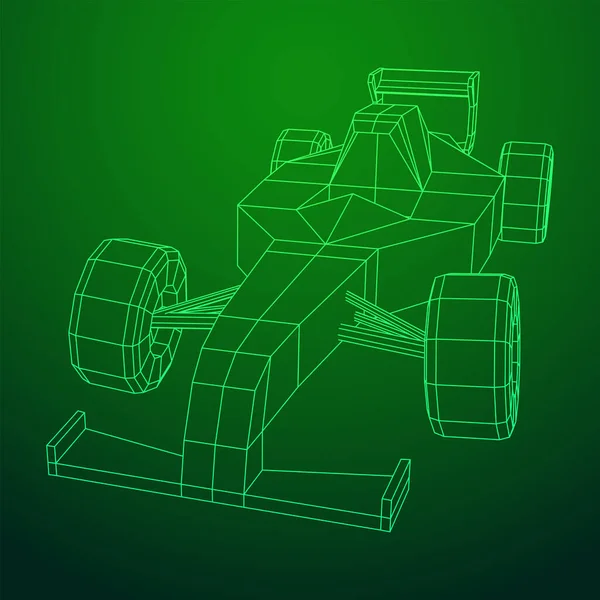 Rychlý motor sport závodní auto rychlost koncept — Stockový vektor