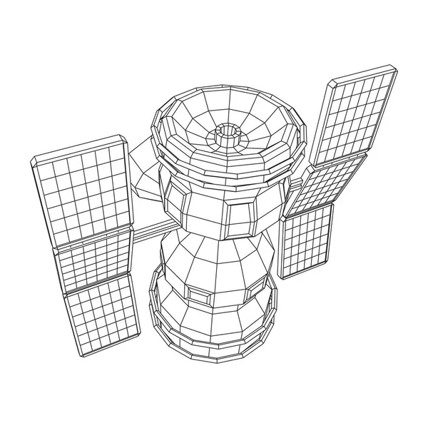 空间站通信卫星 — 图库矢量图片