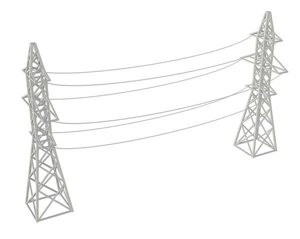 Torre di trasmissione di potenza pilone ad alta tensione . — Foto Stock