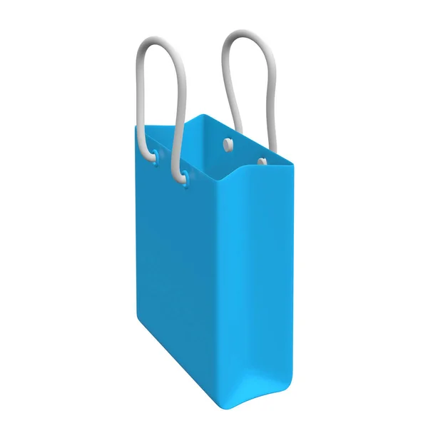 Bolsa de compras azul . — Fotografia de Stock