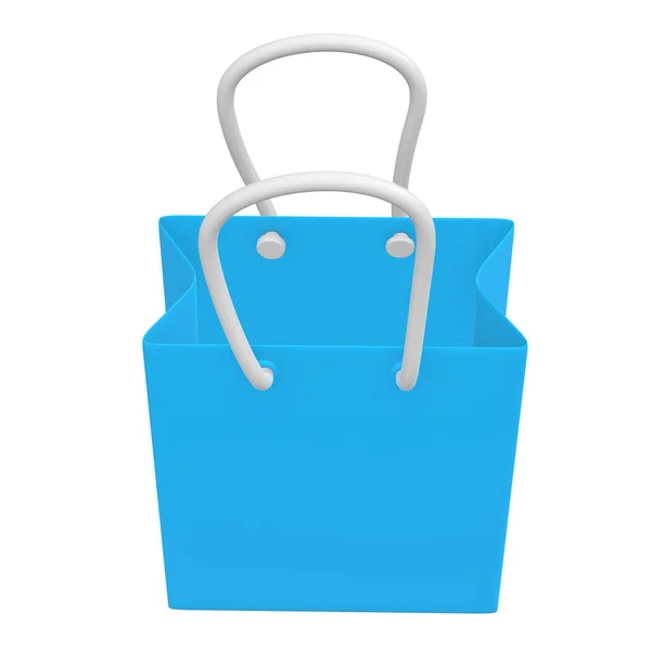 Bolsa de compras azul . — Fotografia de Stock