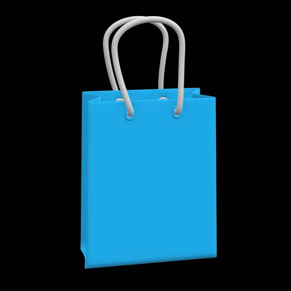 Bolsa de compras azul . — Fotografia de Stock