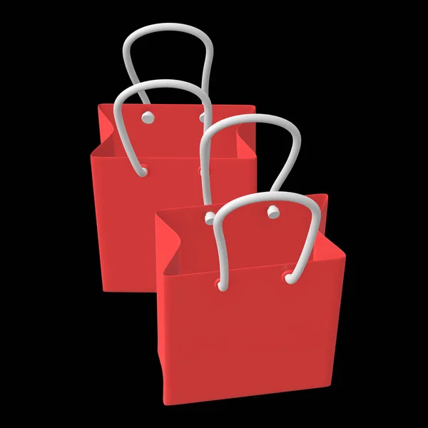 Red shopping sale bag. — Stock Photo, Image