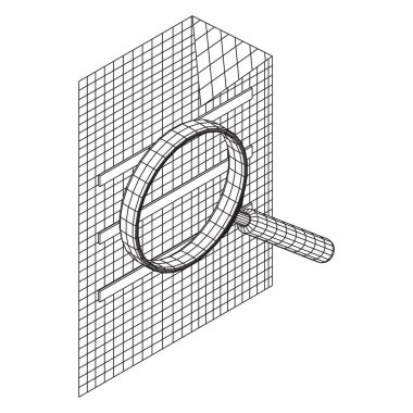 Büyüteçli belge dosyası