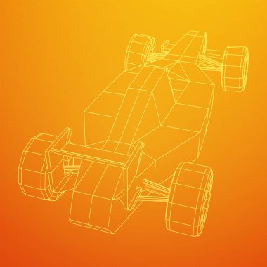 Hızlı motor sporu araba hızı kavramı