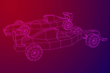 Hızlı motor sporu araba hızı kavramı