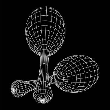 Bir çift marakas. Bağlantı yapısı