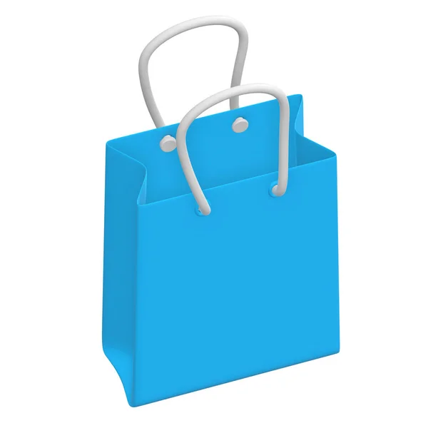 Bolsa de compras azul . — Fotografia de Stock