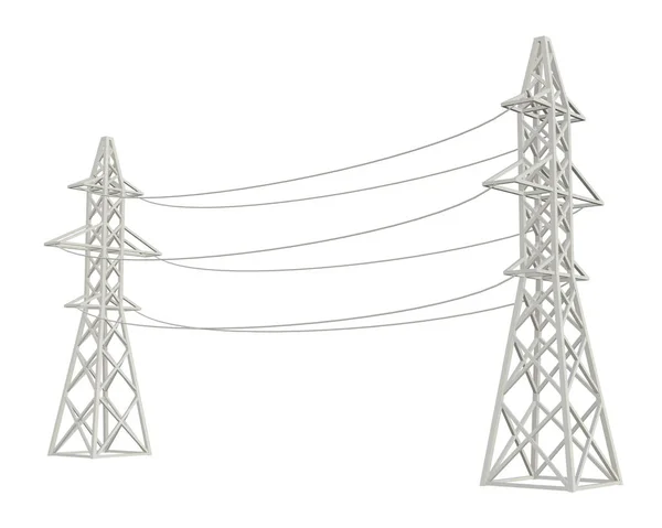 输电塔高压pylon. — 图库照片