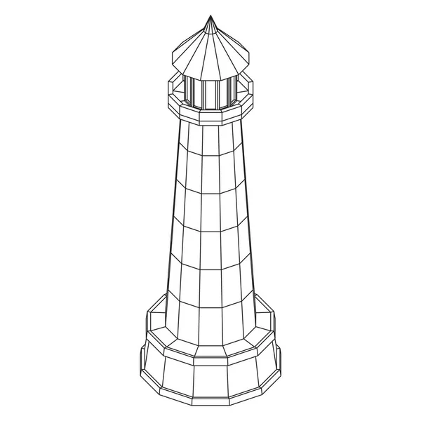 Lighthouse. Navigation Beacon building
