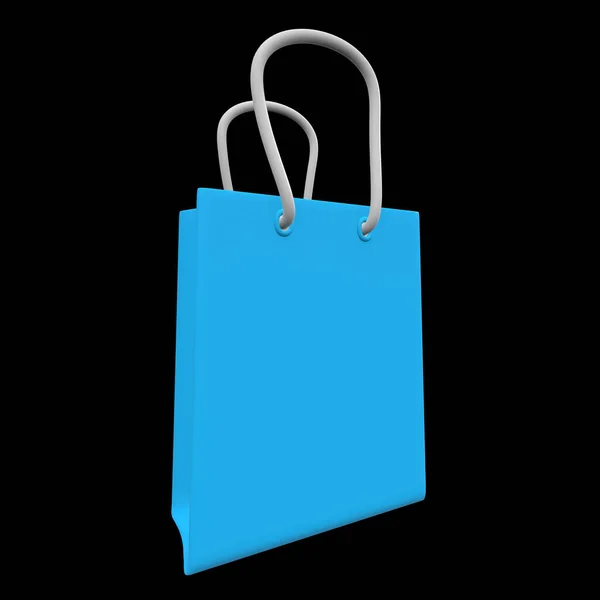 Blue shopping sale bag. — Stock Photo, Image