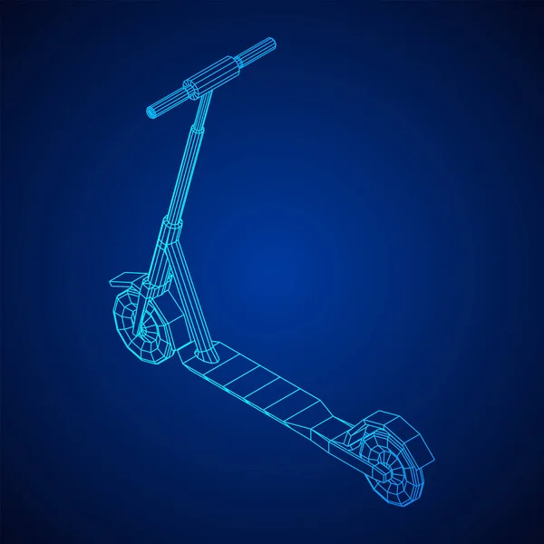 Rouleau scooter équilibre kick push bike — Image vectorielle