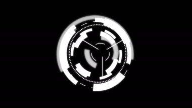 Fütürist arayüz HUD tasarımı, bilgi ögeleri