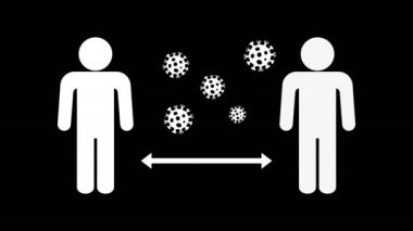 COVID-19 koronavirüs salgınından korunmak için sosyal mesafe