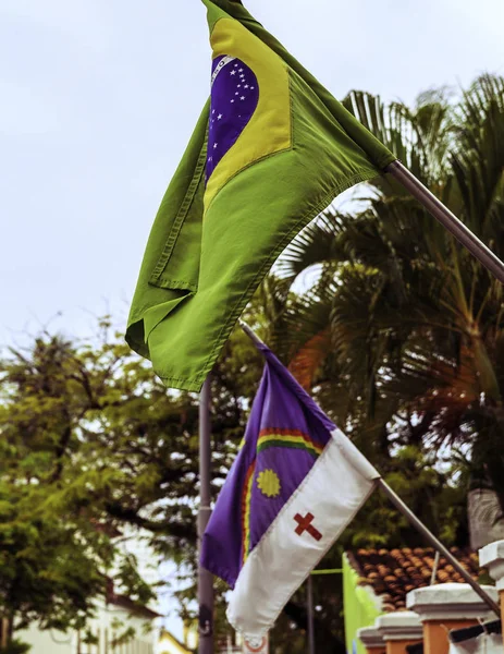 Bandeiras Brasil Pernambuco — Foto de Stock
