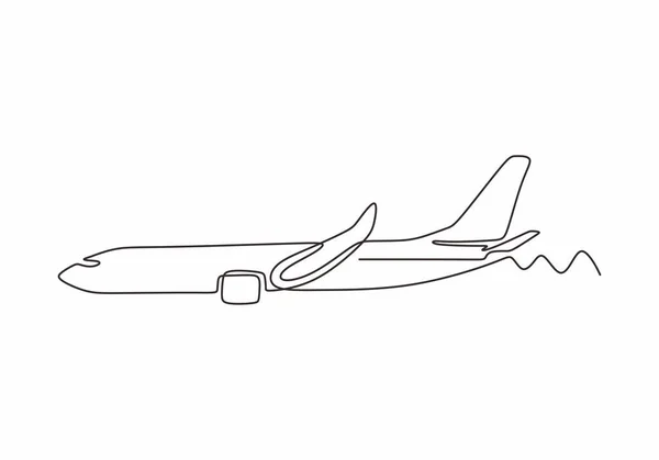 飞机连续航线草图 矢量一手绘简约主义 — 图库矢量图片