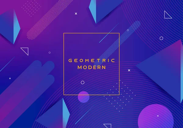 Fondo geométrico moderno con colores azules degradados dinámicos abstractos. Vector eps 10 . — Archivo Imágenes Vectoriales