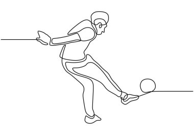 Futbolcunun sürekli çizdiği bir çizgi. Tutucu kavramı topa vurur