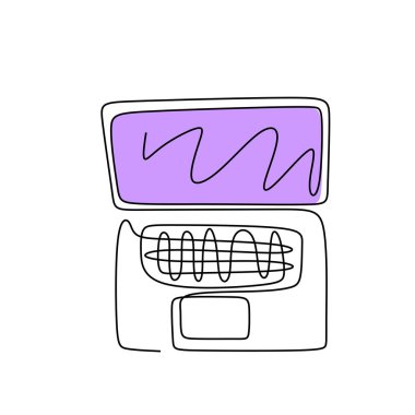 Dizüstü bilgisayarın sürekli çizimi