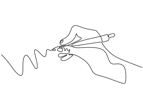 Terus menerus satu baris gambar tulisan tangan dengan tinta pena atau pensil. Desain minimalisme vektor . — Stok Ilustrasi Terus menerus satu baris gambar tulisan tangan dengan tinta pena atau pensil. Desain minimalisme vektor . - Stok Vektor