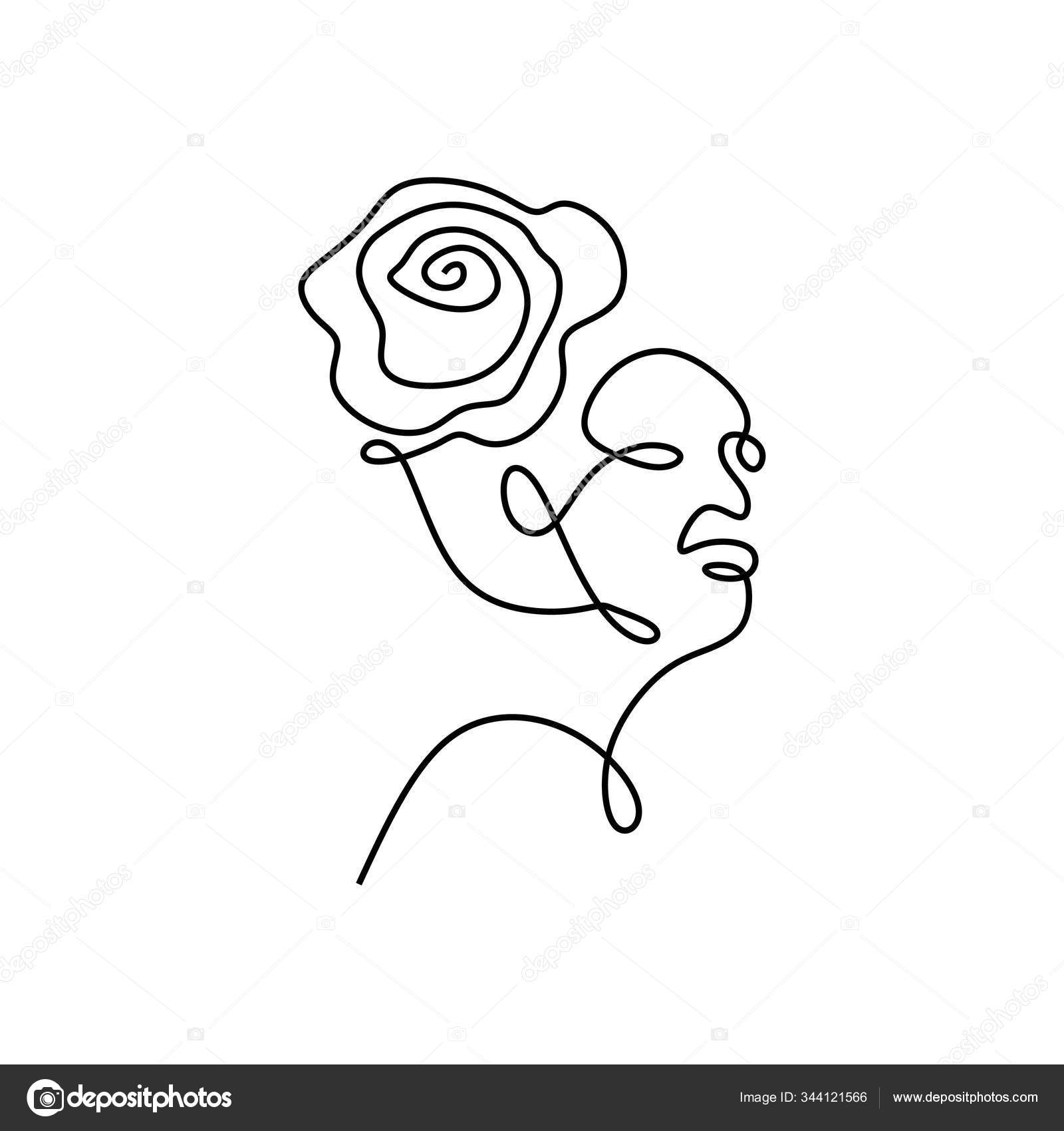 Featured image of post Abstract Rose Outline Drawing