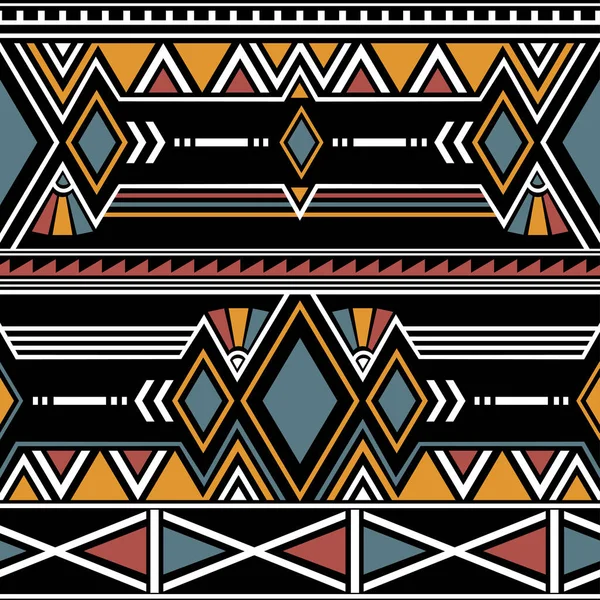 Геометрический Этнический Восточный Бесшовный Узор Традиционный Дизайн Фона Обертывания Текстильной — стоковый вектор
