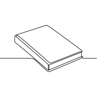 Bir satır ayırıp afiş çekin. Düzgünce kaplanmış bir kitap. Akıllı eğitim kavramı, vektör illüstrasyon minimalist tarzı.