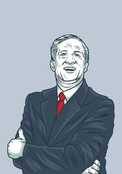 Kwietnia 2020 Ilustracyjny Artykuł Mike Bloomberga Jeden Kandydatów Prezydenta Ilustrując — Wektor stockowy