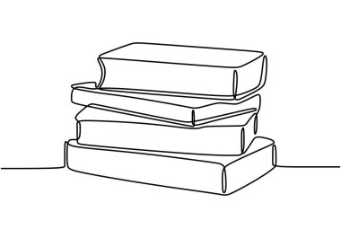 Bir sıra kitap yığını. Kitap dünyanın penceresidir. Çalış, kitapla öğren. Akıllı eğitim konsepti vektör illüstrasyonu. Pankart okuma konsepti için iyi