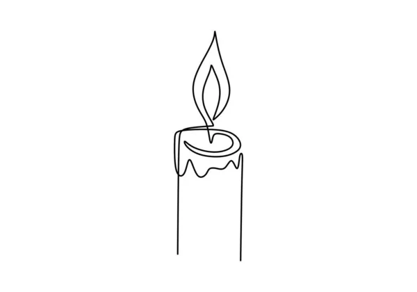 Krásná Minimální Nepřetržitá Svíčka Svíčky Hoří Taví Lustru Šťastný Diwali — Stockový vektor