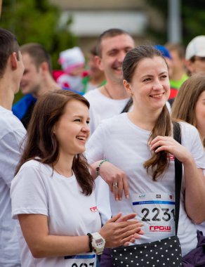 Vinnytsia Ukrayna - 27 Mayıs 2017: Yıllık şehir Çalıştır 